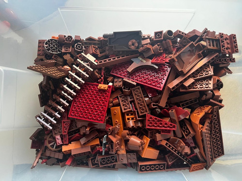 Lego kiloware 1kg mix marrone - lego,